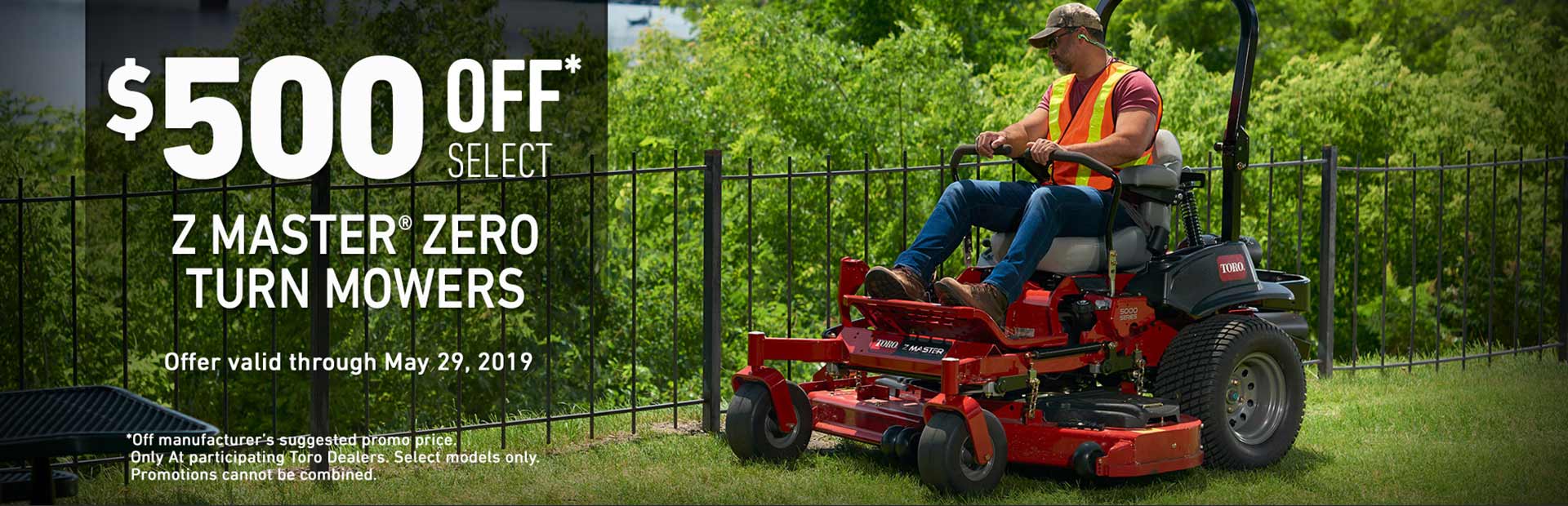 Toro: $500 Off Select ZMaster3000 & ZMaster3000 MyRIDE